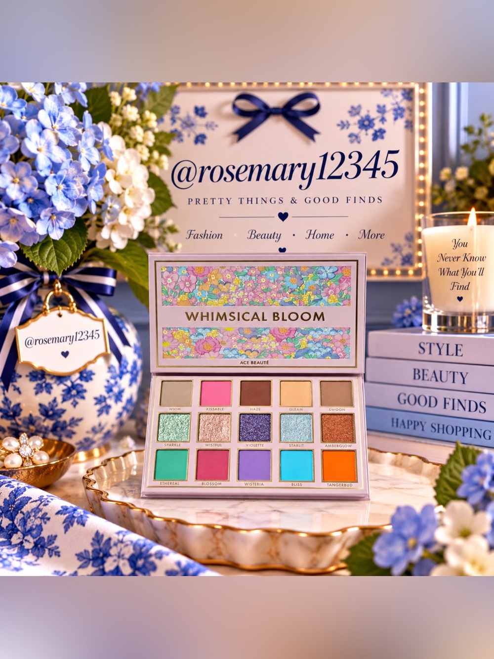 Ace Beaute Whimsical Bloom Eyeshadow Palette — Multi-Color